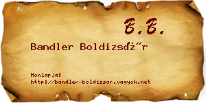 Bandler Boldizsár névjegykártya